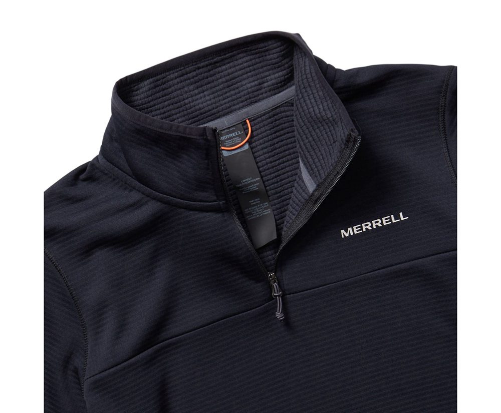 Merrell Pullover Black - Terrain Geotex 1/4 Zip - Womens 48GSMJCFH
